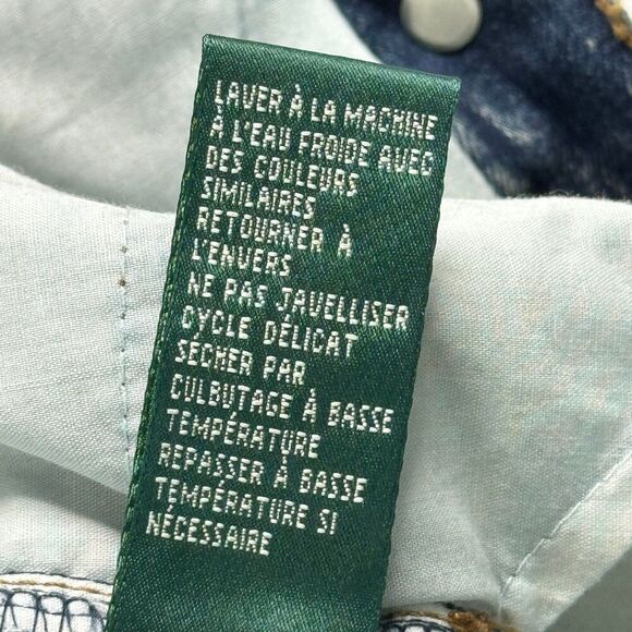 Ralph Lauren boho Distressed Patch Petite 10 Jeans - Picture 11 of 12